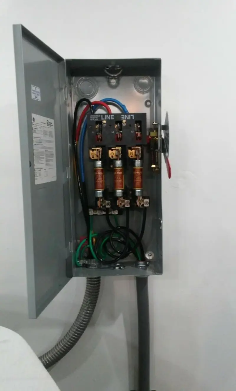 Three-phase disconnect switch installed for Electrical Wiring & Rewiring in Redlands